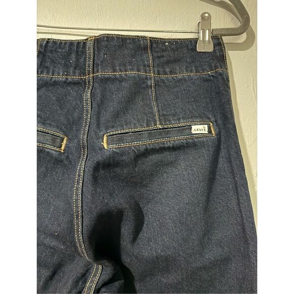 Levi’s Ribcage Highrise wide leg tailored jean in blue premium 26 - Picture 10 of 12